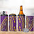 African Dashiki 4 in 1 Can Cooler Tumbler Luxury Violet LT7 - Wonder Print Shop