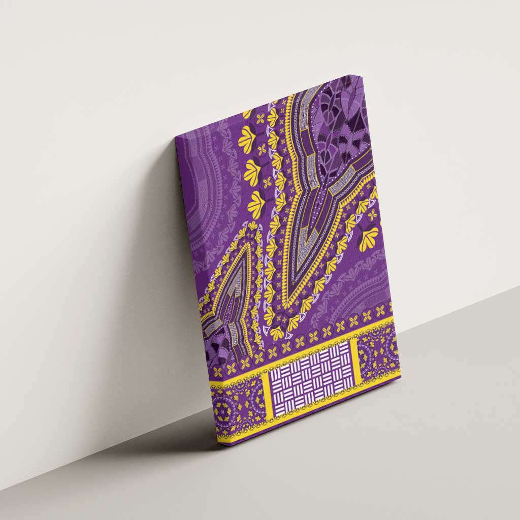 African Dashiki Canvas Wall Art Luxury Violet LT7 - Wonder Print Shop