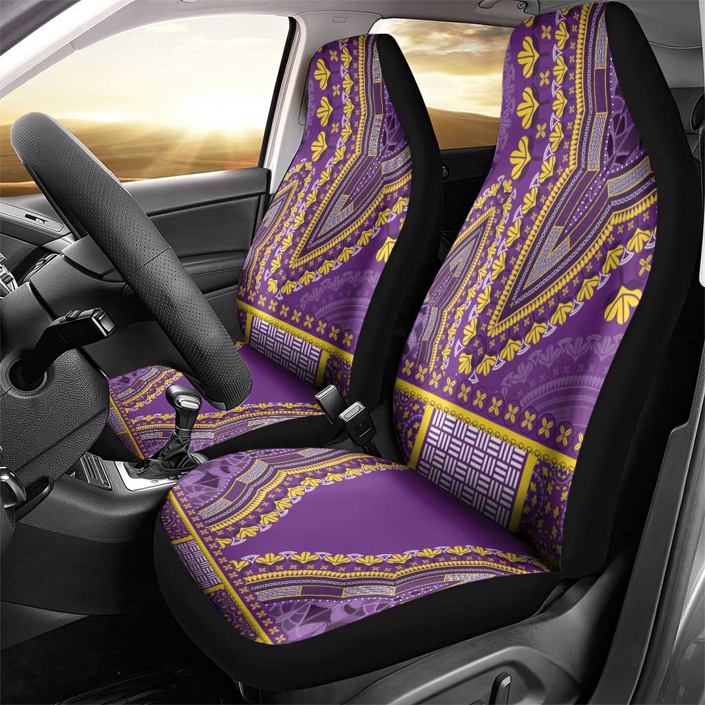 African Dashiki Car Seat Cover Luxury Violet LT7 - Wonder Print Shop
