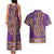 African Dashiki Couples Matching Tank Maxi Dress and Hawaiian Shirt Luxury Violet LT7 - Wonder Print Shop
