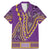 African Dashiki Family Matching Mermaid Dress and Hawaiian Shirt Luxury Violet LT7 - Wonder Print Shop