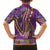 African Dashiki Family Matching Off The Shoulder Long Sleeve Dress and Hawaiian Shirt Luxury Violet - Wonder Print Shop