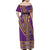 African Dashiki Family Matching Off Shoulder Maxi Dress and Hawaiian Shirt Luxury Violet LT7 - Wonder Print Shop