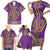 African Dashiki Family Matching Short Sleeve Bodycon Dress and Hawaiian Shirt Luxury Violet - Wonder Print Shop