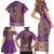 African Dashiki Family Matching Short Sleeve Bodycon Dress and Hawaiian Shirt Luxury Violet - Wonder Print Shop