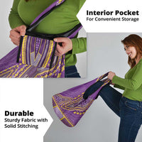 African Dashiki Grocery Bag Luxury Violet