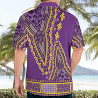 African Dashiki Hawaiian Shirt Luxury Violet - Wonder Print Shop