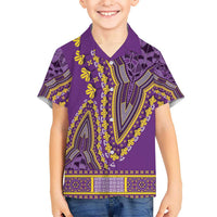 African Dashiki Hawaiian Shirt Luxury Violet - Wonder Print Shop