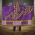 African Dashiki Hooded Blanket Luxury Violet
