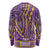 African Dashiki Long Sleeve Shirt Luxury Violet - Wonder Print Shop