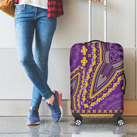 African Dashiki Luggage Cover Luxury Violet - Wonder Print Shop