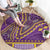 African Dashiki Round Carpet Luxury Violet