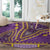 African Dashiki Round Carpet Luxury Violet