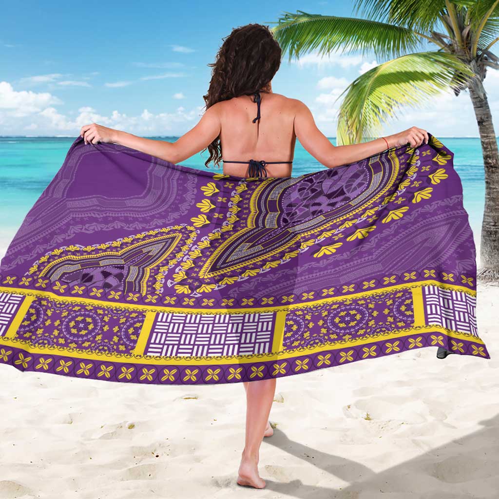 African Dashiki Sarong Luxury Violet - Wonder Print Shop