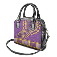 African Dashiki Shoulder Handbag Luxury Violet