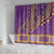 African Dashiki Shower Curtain Luxury Violet