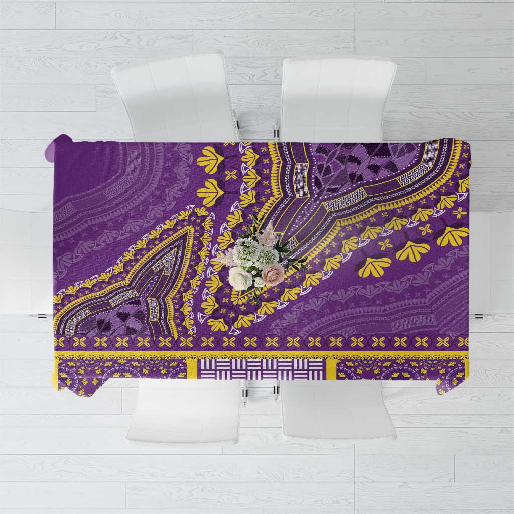 African Dashiki Tablecloth Luxury Violet - Wonder Print Shop
