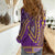 African Dashiki Women Casual Shirt Luxury Violet - Wonder Print Shop