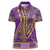 African Dashiki Women Polo Shirt Luxury Violet - Wonder Print Shop