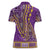 African Dashiki Women Polo Shirt Luxury Violet - Wonder Print Shop