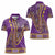 African Dashiki Women Polo Shirt Luxury Violet - Wonder Print Shop
