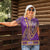 African Dashiki Women Polo Shirt Luxury Violet - Wonder Print Shop