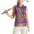 African Dashiki Women Sleeveless Polo Shirt Luxury Violet - Wonder Print Shop