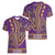 African Dashiki Women V-Neck T-Shirt Luxury Violet - Wonder Print Shop