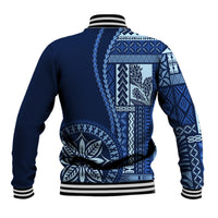 Samoa Siapo Motif Baseball Jacket Classic Style - Bue Ver LT7 - Wonder Print Shop