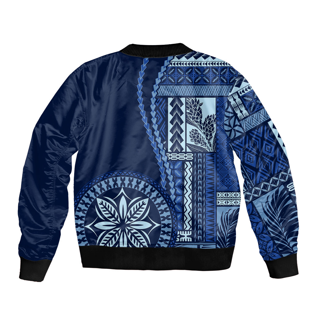 Samoa Siapo Motif Bomber Jacket Classic Style - Bue Ver LT7 - Wonder Print Shop