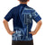 Samoa Siapo Motif Family Matching Summer Maxi Dress and Hawaiian Shirt Classic Style - Bue Ver - Wonder Print Shop