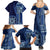 Samoa Siapo Motif Family Matching Summer Maxi Dress and Hawaiian Shirt Classic Style - Bue Ver - Wonder Print Shop
