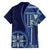 Samoa Siapo Motif Family Matching Summer Maxi Dress and Hawaiian Shirt Classic Style - Bue Ver - Wonder Print Shop