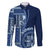 Samoa Siapo Motif Family Matching Summer Maxi Dress and Hawaiian Shirt Classic Style - Bue Ver - Wonder Print Shop