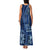Samoa Siapo Motif Family Matching Tank Maxi Dress and Hawaiian Shirt Classic Style - Bue Ver - Wonder Print Shop