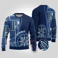 Samoa Siapo Motif Ugly Christmas Sweater Classic Style - Bue Ver - Wonder Print Shop