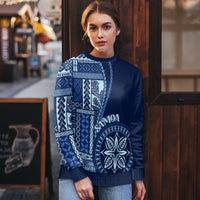 Samoa Siapo Motif Ugly Christmas Sweater Classic Style - Bue Ver - Wonder Print Shop