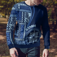 Samoa Siapo Motif Ugly Christmas Sweater Classic Style - Bue Ver - Wonder Print Shop