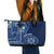 Samoa Siapo Motif Leather Tote Bag Classic Style - Bue Ver - Wonder Print Shop