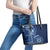 Samoa Siapo Motif Leather Tote Bag Classic Style - Bue Ver - Wonder Print Shop