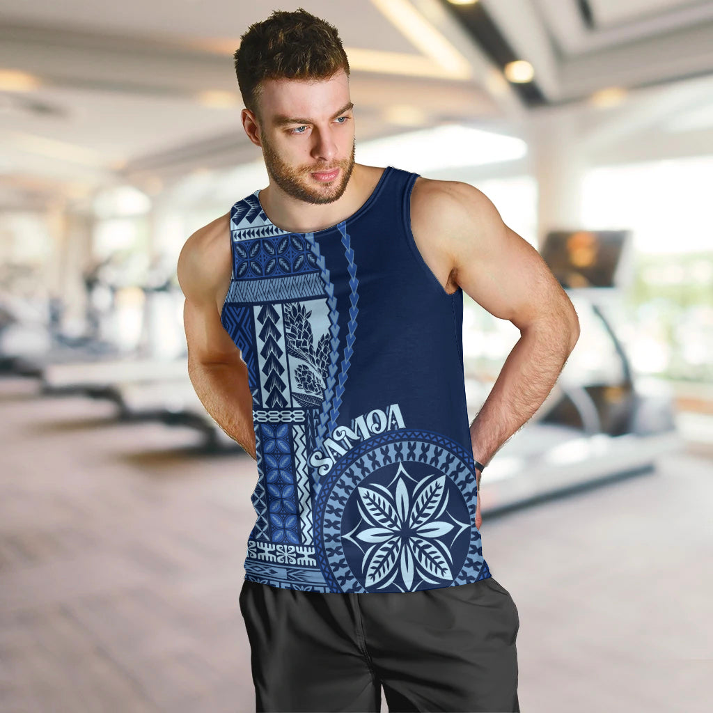 Samoa Siapo Motif Men Tank Top Classic Style - Bue Ver - Wonder Print Shop