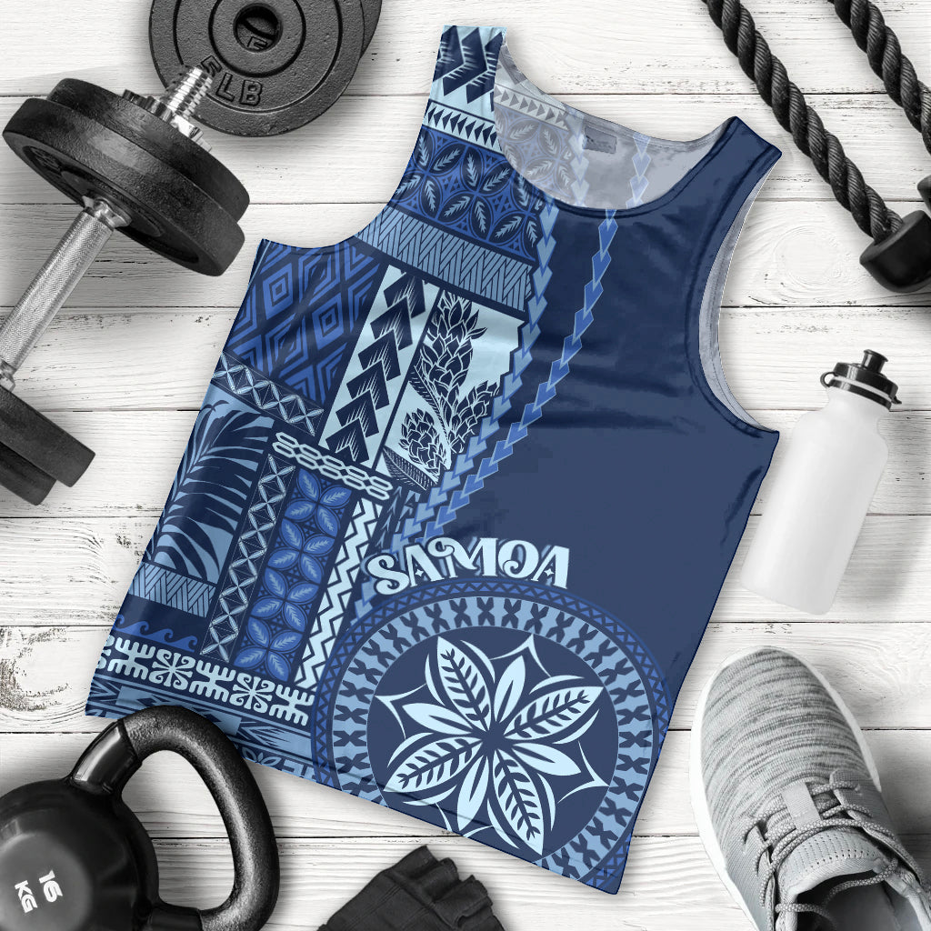 Samoa Siapo Motif Men Tank Top Classic Style - Bue Ver - Wonder Print Shop