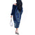 Samoa Siapo Motif Off The Shoulder Long Sleeve Dress Classic Style - Bue Ver - Wonder Print Shop