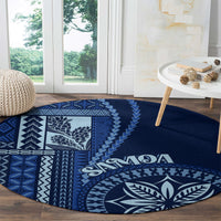 samoa-siapo-motif-round-carpet-classic-style-bue-ver