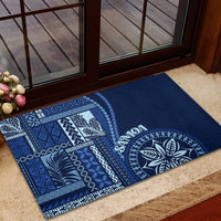 Samoa Siapo Motif Rubber Doormat Classic Style - Bue Ver - Wonder Print Shop