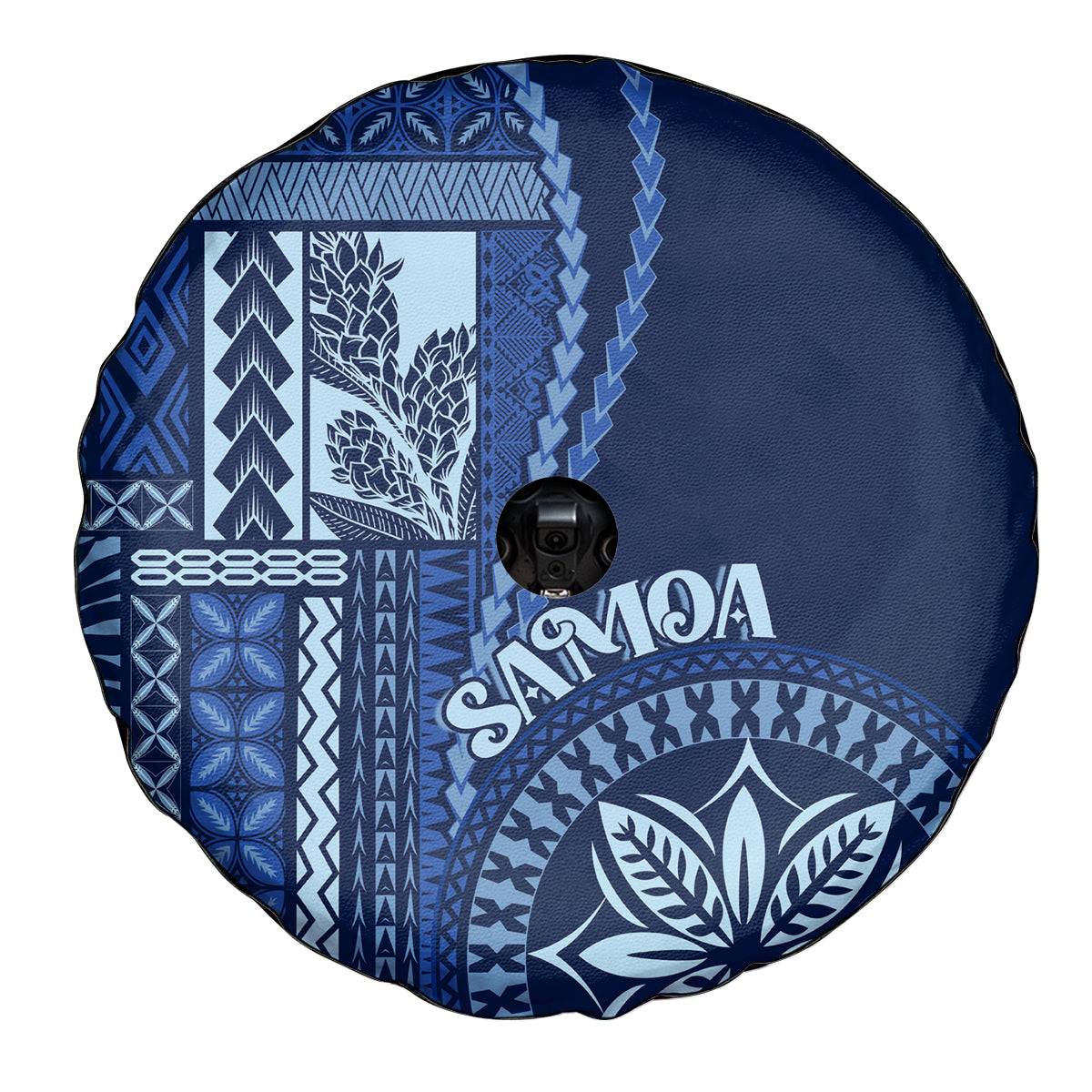 Samoa Siapo Motif Spare Tire Cover Classic Style - Bue Ver - Wonder Print Shop
