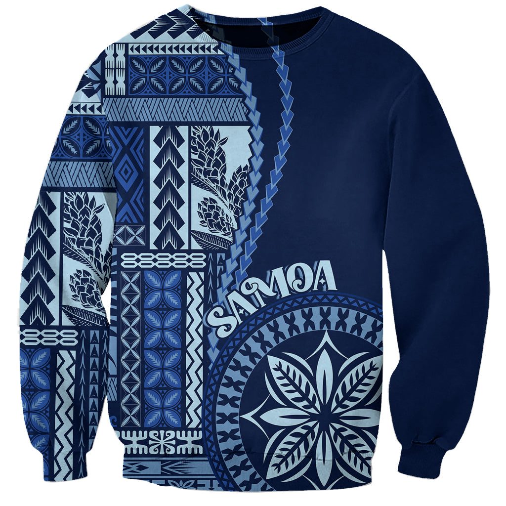Samoa Siapo Motif Sweatshirt Classic Style - Bue Ver - Wonder Print Shop