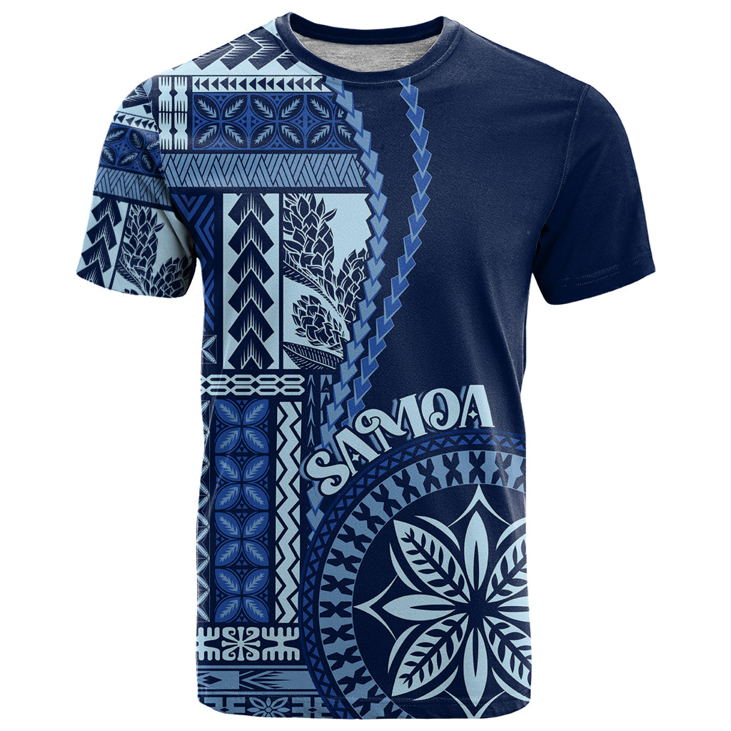 Samoa Siapo Motif T Shirt Classic Style - Bue Ver - Wonder Print Shop