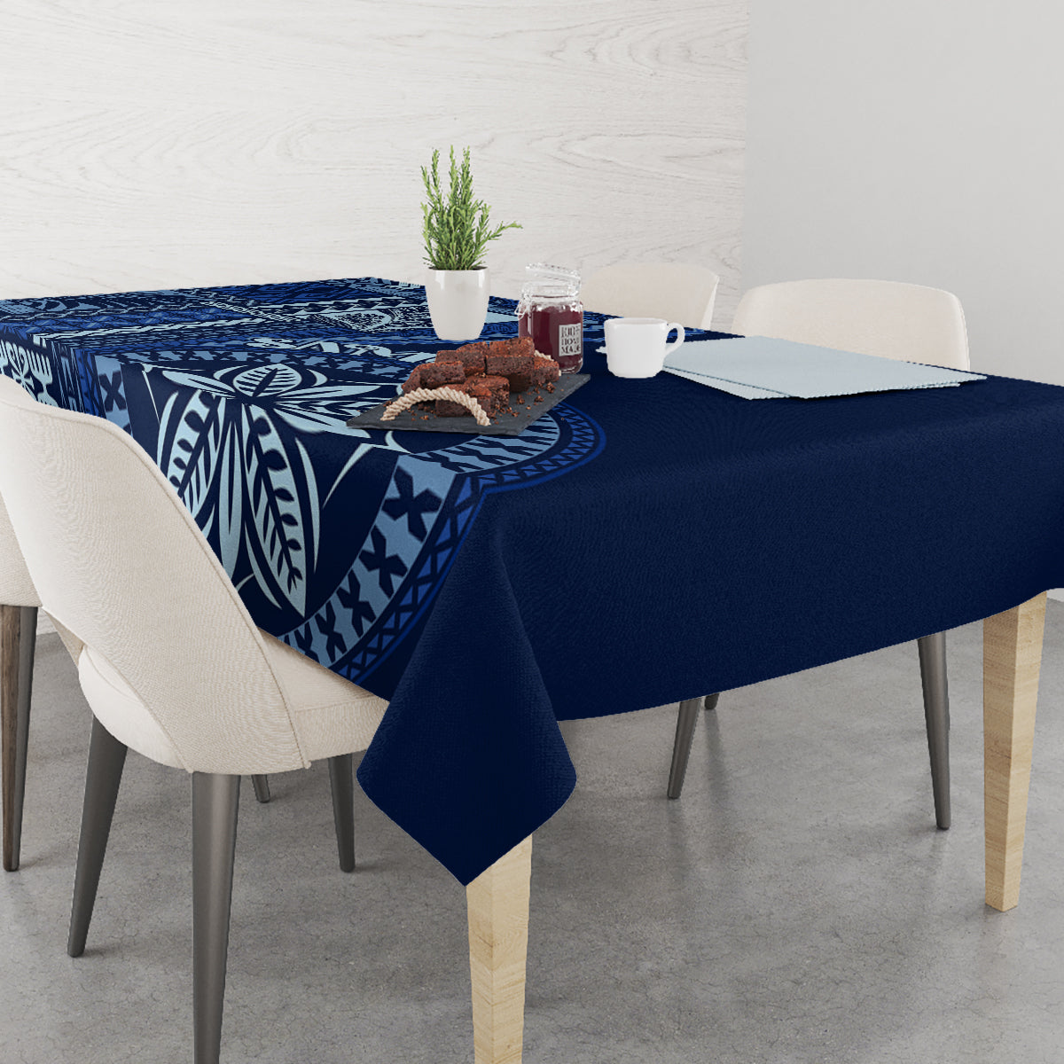 Samoa Siapo Motif Tablecloth Classic Style - Bue Ver - Wonder Print Shop
