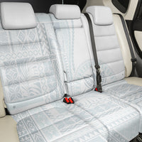 Samoa White Sunday Back Car Seat Cover Classic Siapo Style LT7 - Wonder Print Shop